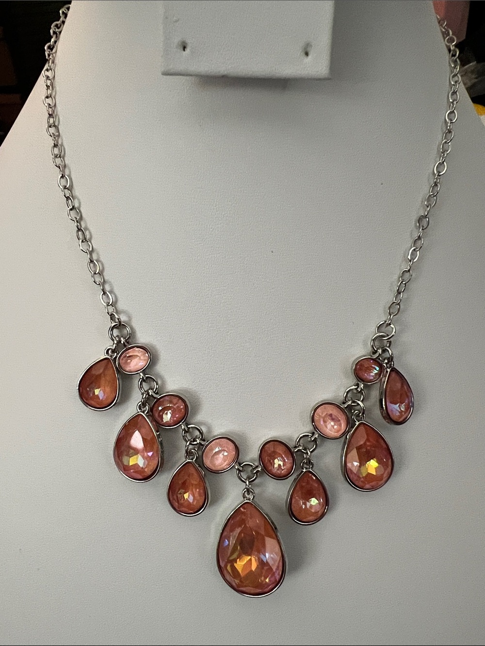 Paparazzi Coral Teardrop Statement Necklace - Women Jewelry